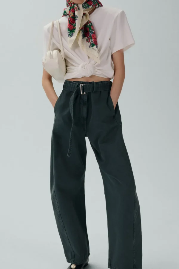 Magda Butrym Shirts, Tank Tops & Longsleeves<T-Shirt Knotted in Cream