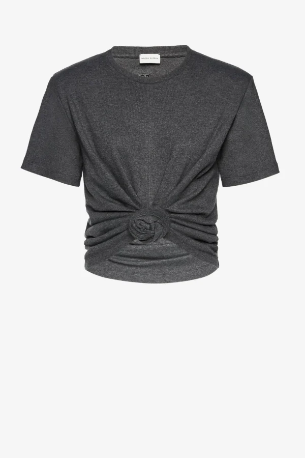 Magda Butrym Shirts, Tank Tops & Longsleeves<T-Shirt Knotted in Grau