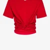 Magda Butrym Shirts, Tank Tops & Longsleeves<T-Shirt Knotted in Rot