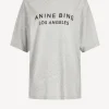 Anine Bing Shirts, Tank Tops & Longsleeves<T-Shirt Myers in Heather Grey
