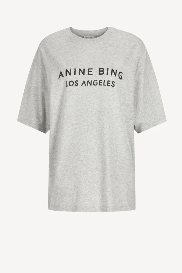 Anine Bing Shirts, Tank Tops & Longsleeves<T-Shirt Myers in Heather Grey