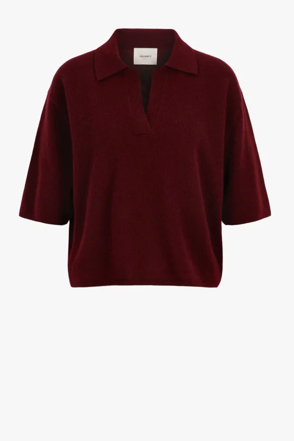 Lisa Yang Pullover<T-Shirt Neela in Deep Plum