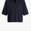 Lisa Yang Pullover<T-Shirt Neela in Navy