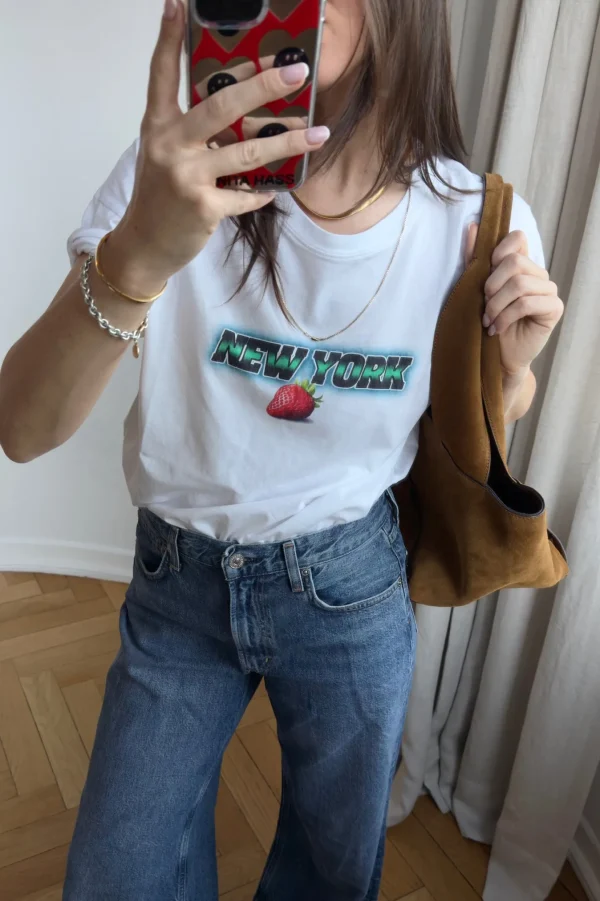 Ladneri Shirts, Tank Tops & Longsleeves<T-Shirt New York in Weiß