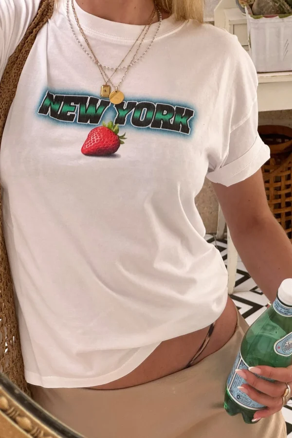 Ladneri Shirts, Tank Tops & Longsleeves<T-Shirt New York in Weiß