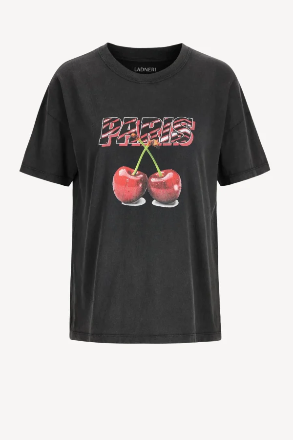 Ladneri Shirts, Tank Tops & Longsleeves<T-Shirt Paris in Washed Black