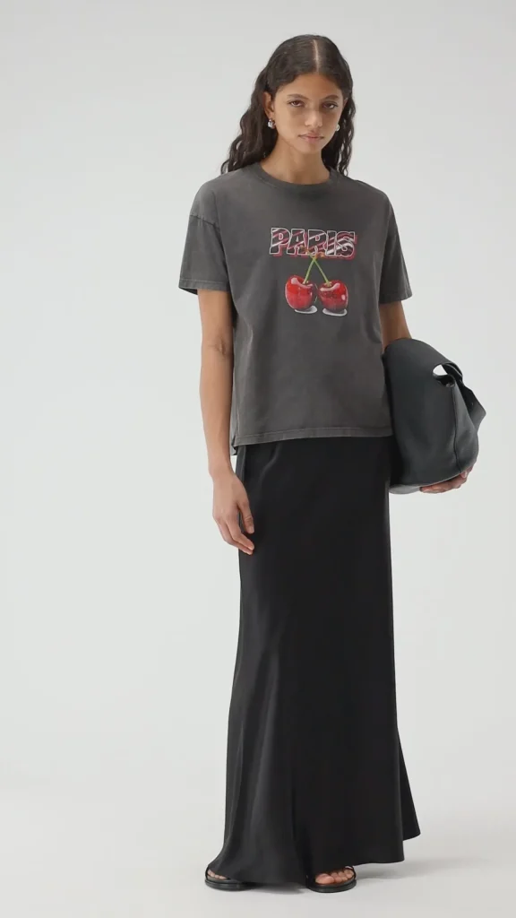 Ladneri Shirts, Tank Tops & Longsleeves<T-Shirt Paris in Washed Black