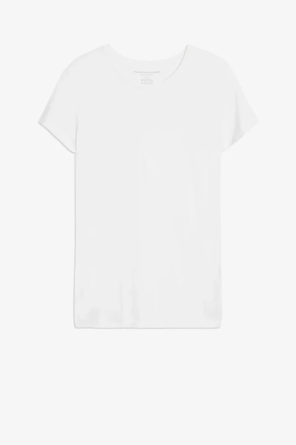 Majestic Filatures Shirts, Tank Tops & Longsleeves<T-Shirt Soft Viscose in Weiß