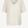 R13 Shirts, Tank Tops & Longsleeves<T-Shirt V Boxy in Cashmere White