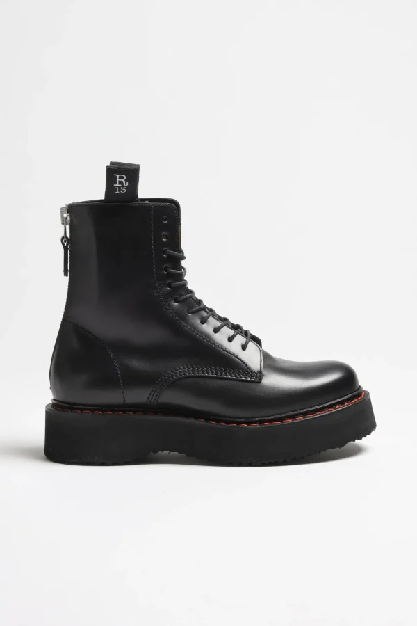 R13 Stiefel & Boots<Boots Stack in Schwarz