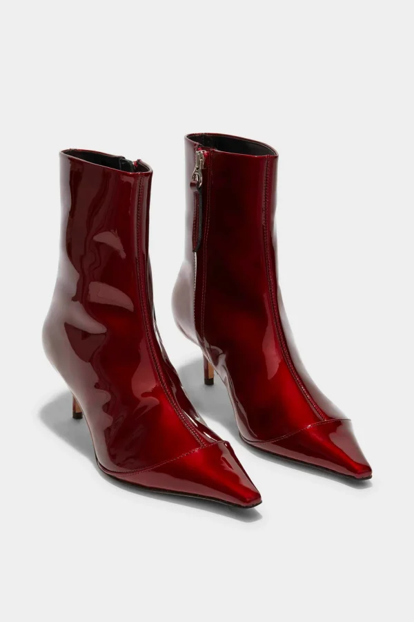 aeyde Stiefel & Boots<Boots Roe in Red Metallic