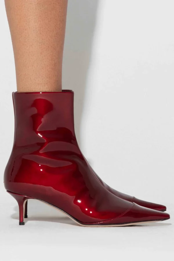 aeyde Stiefel & Boots<Boots Roe in Red Metallic