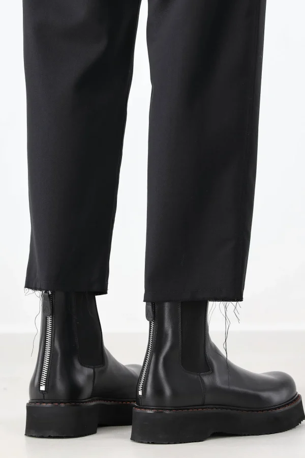 R13 Stiefel & Boots<Boots Single Stack Chelsea in Schwarz