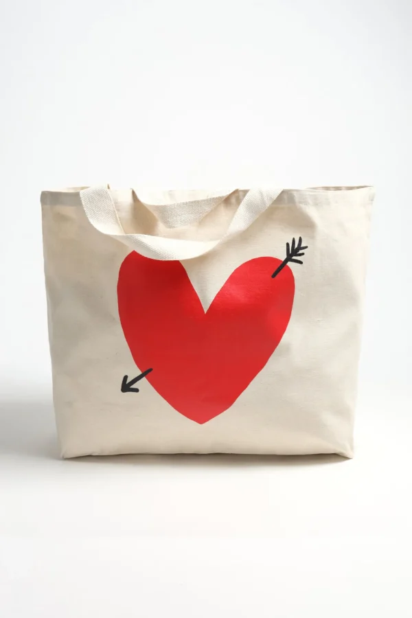 Anita Hass Shopper<Großer Canvas Shopper mit Herz-Logo
