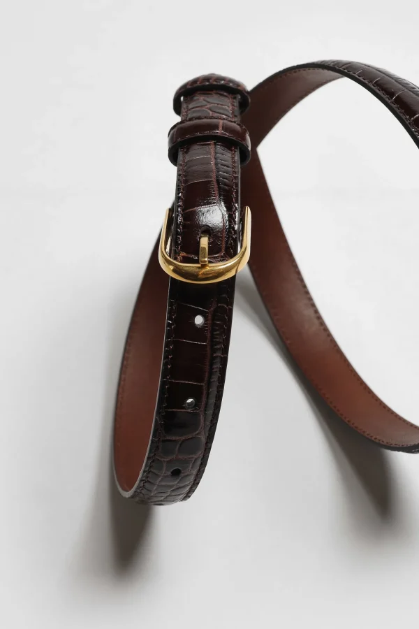Nili Lotan Gürtel<Gürtel Jane in Braun/Croco
