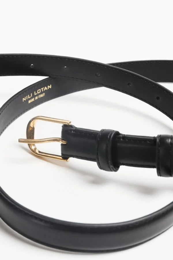 Nili Lotan Gürtel<Gürtel Jane Shiny Brass in Schwarz