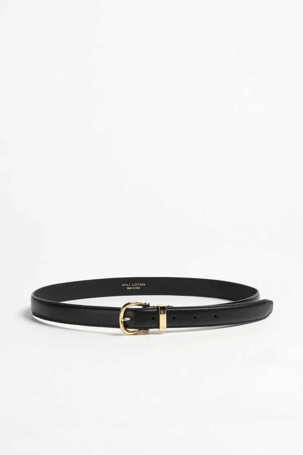 Nili Lotan Gürtel<Gürtel Louise in Schwarz/Gold