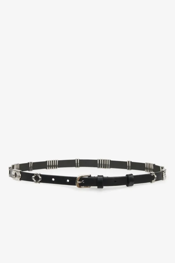 Isabel Marant Gürtel<Gürtel Odena in Schwarz/Silber
