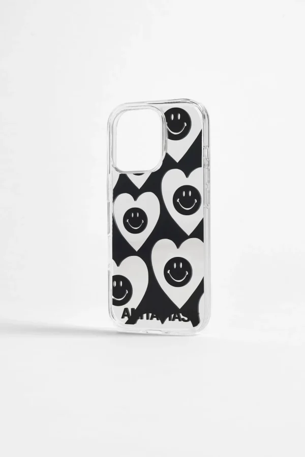 Anita Hass Handyhüllen<Handyhülle 'Heart Smiley Black' in Mirror