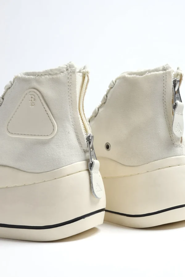 R13 Sneaker | High Top<High Top Sneaker in Ecru