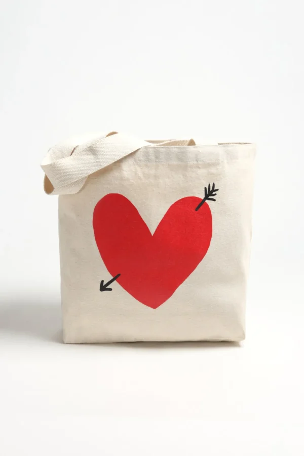 Anita Hass Shopper<Kleiner Canvas Shopper mit Herz-Logo