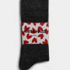 Anita Hass Socken<Lurexsocken in Schwarz/Rot