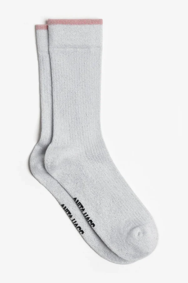 Anita Hass Socken<Lurexsocken in Silber/Pink