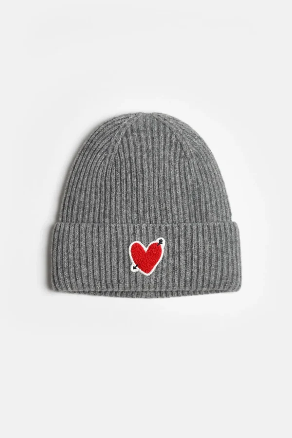 Anita Hass Caps & Mützen<Mütze 'Heart' in Grau