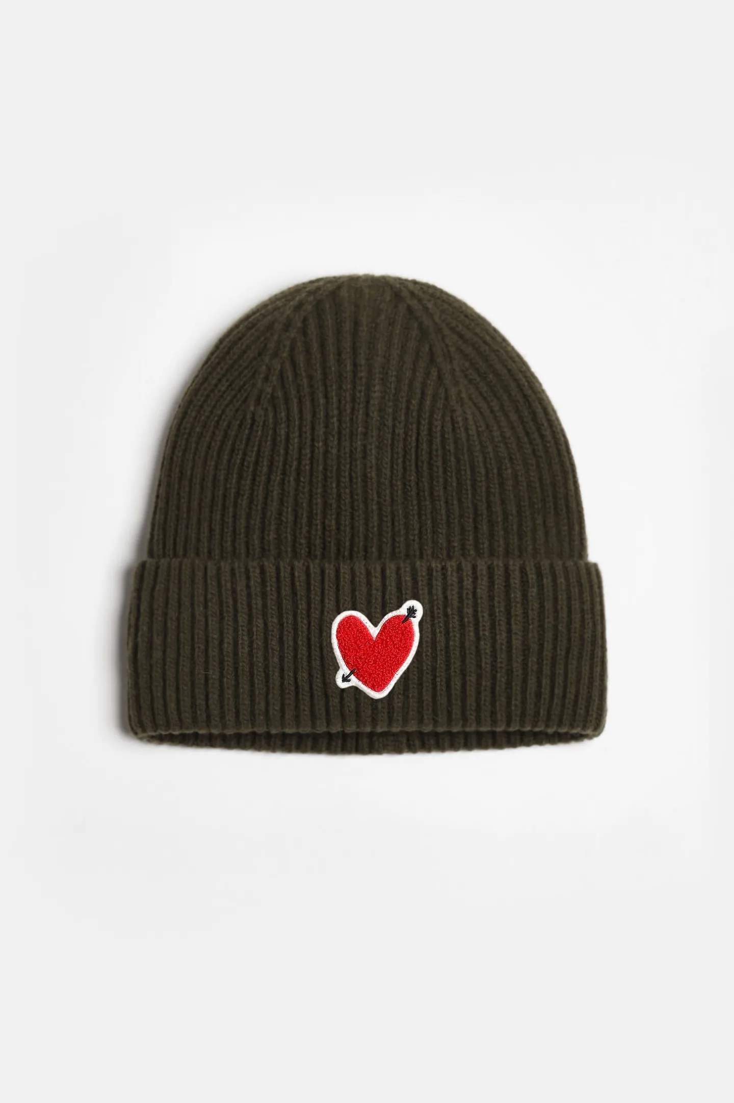 mtze_heart_in_khaki_0.webp Anita Hass Caps & Mützen<Mütze 'Heart' in Khaki