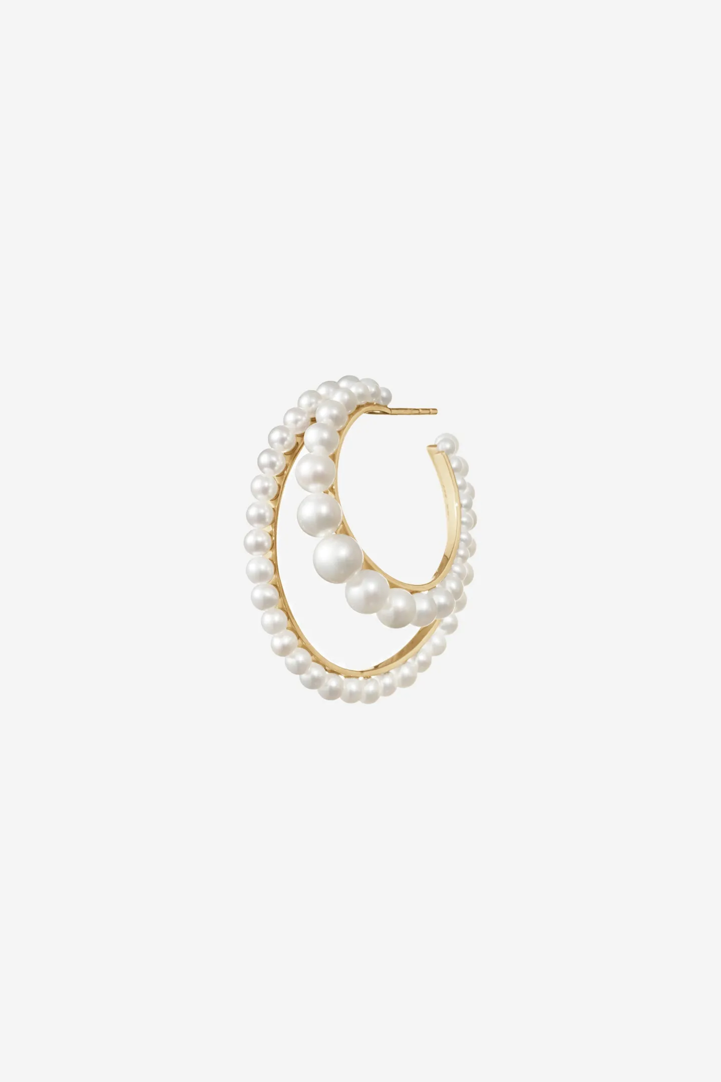 ohrring_boucle_perle_link_0.webp Sophie Bille Brahe Schmuck | Fine Jewelry<Ohrring Boucle Perle Links
