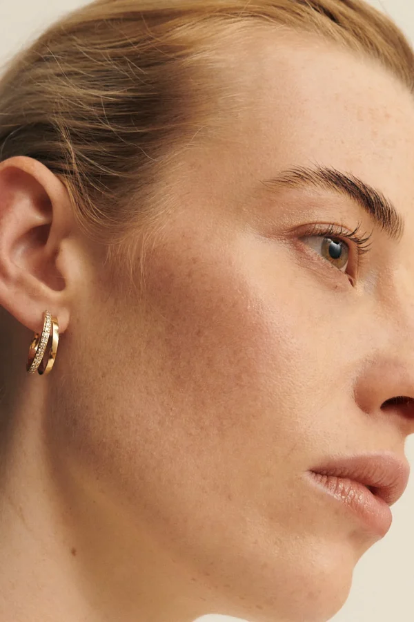 Lilian von Trapp Schmuck | Fine Jewelry<Ohrringe Synergy Creoles Half Diamonds