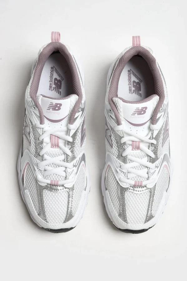 New Balance Sneaker | Low Top<Sneaker 530 in Rose White/Silver Metallic