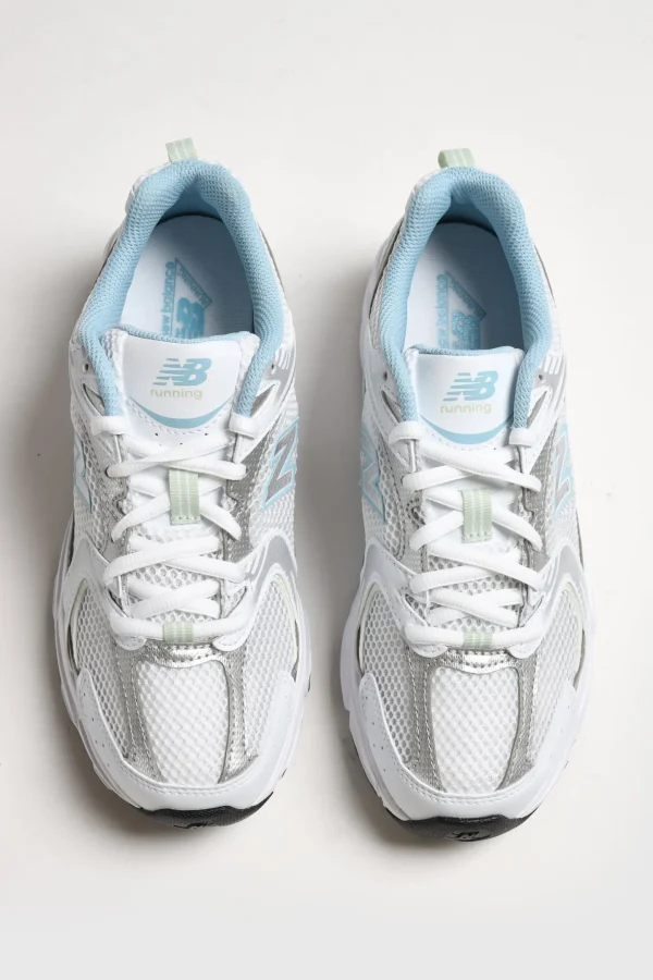 New Balance Sneaker | Low Top<Sneaker 530 in White/Silver Metallic