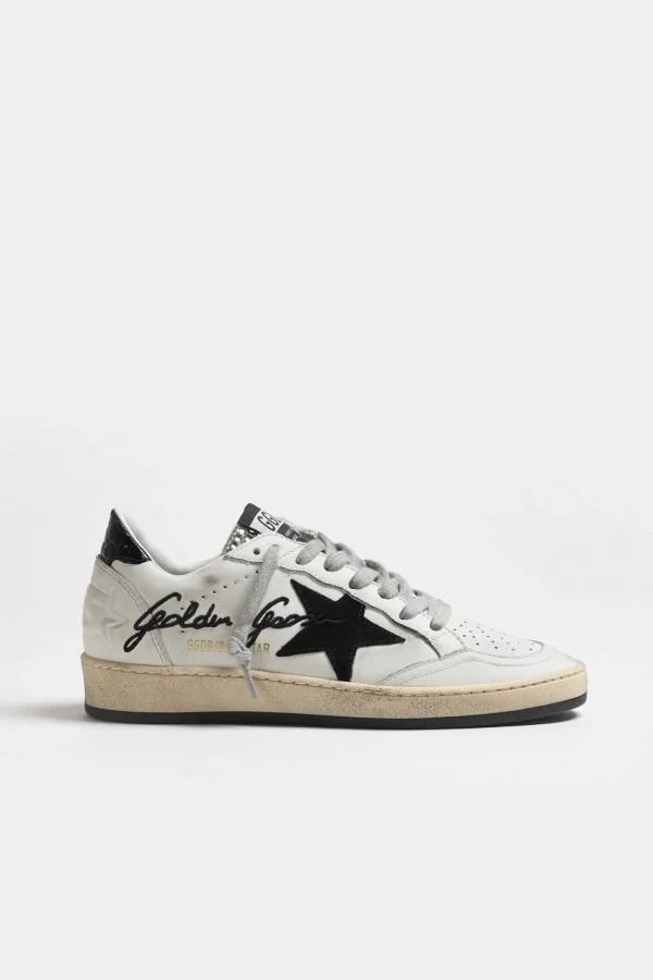 Golden Goose Sneaker | Low Top<Sneaker Ball Star in Weiß/Schwarz/Silber