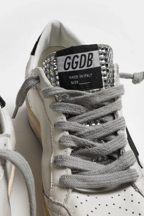 Golden Goose Sneaker | Low Top<Sneaker Ball Star in Weiß/Schwarz/Silber