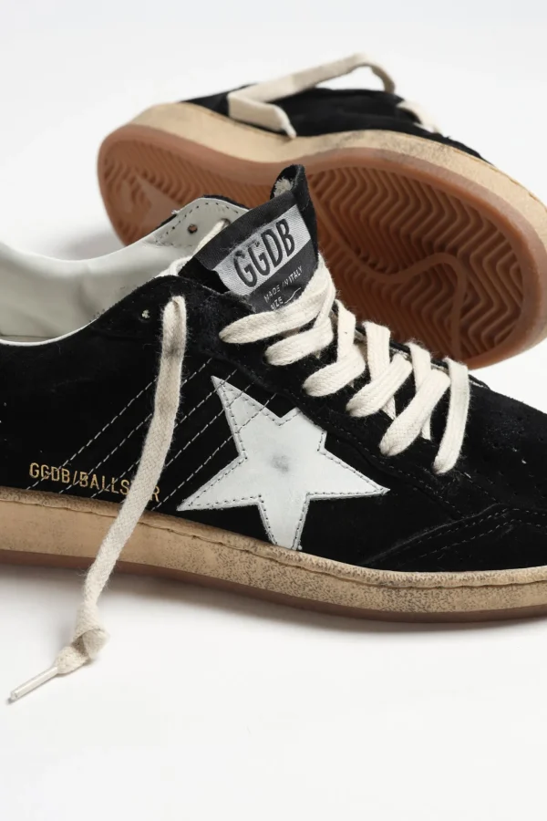 Golden Goose Sneaker | Low Top<Sneaker Ballstar Suede in Schwarz/Weiß
