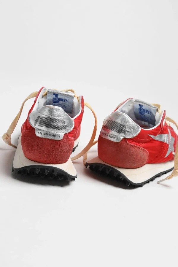 Golden Goose Sneaker | Low Top<Sneaker Running in Rot/Silber