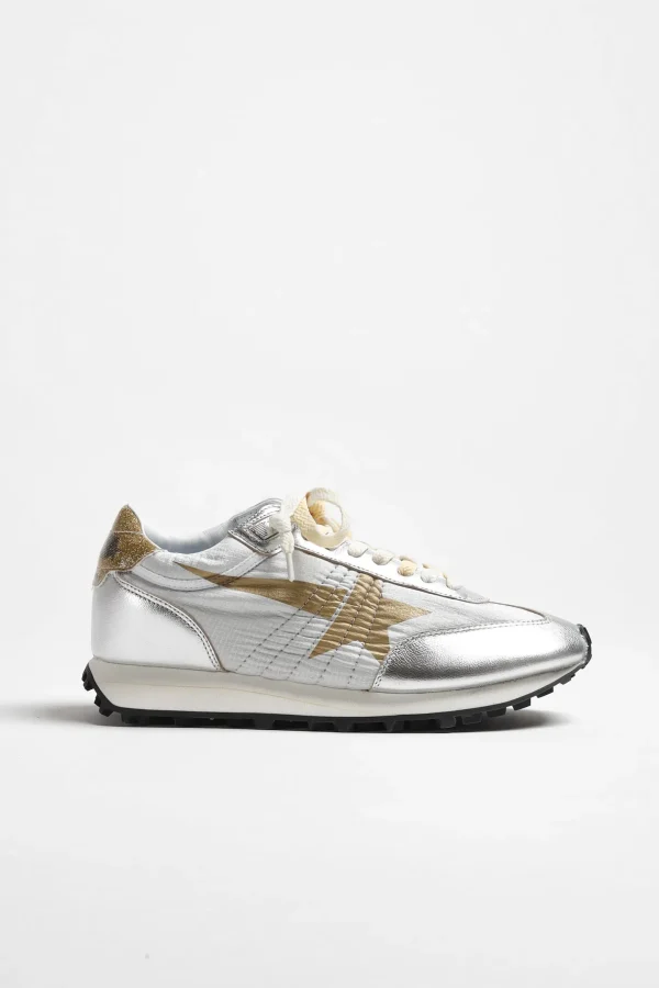 Golden Goose Sneaker | Low Top<Sneaker Running Marathon in Silber/Gold