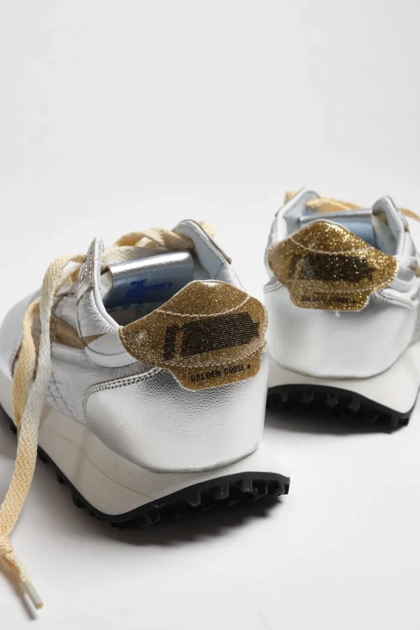 Golden Goose Sneaker | Low Top<Sneaker Running Marathon in Silber/Gold