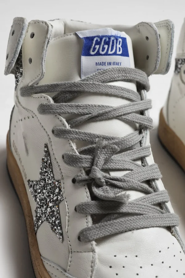 Golden Goose Sneaker | High Top<Sneaker Sky Star in Weiß/Silber