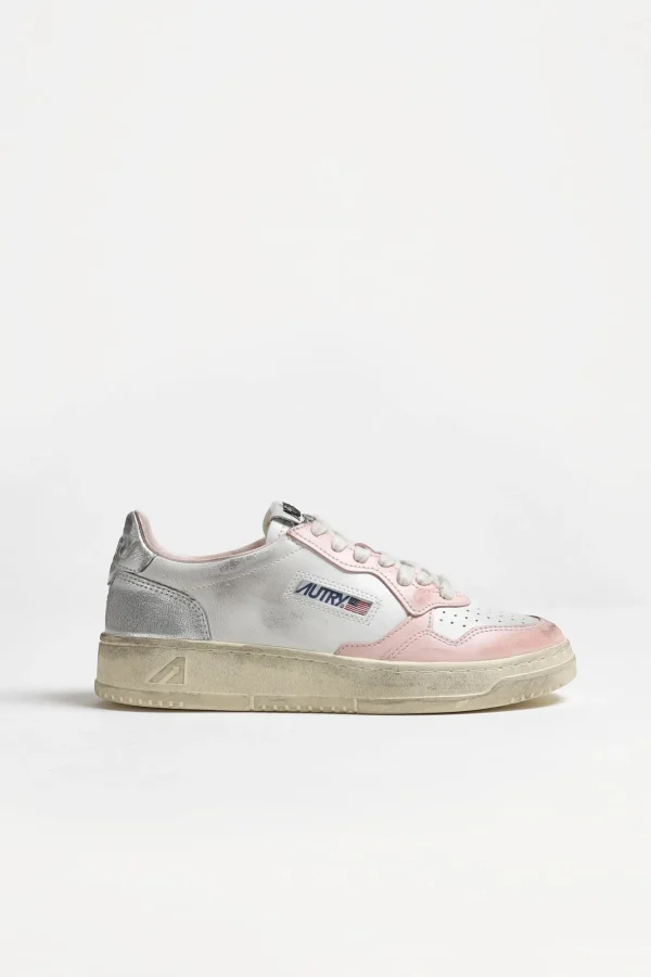 Autry Sneaker | Low Top<Sneaker Super Vintage in Powder/Silber