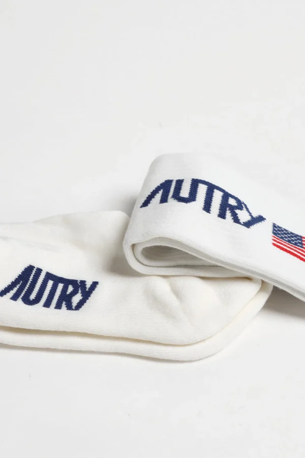 Autry Socken<Socken Flag in Weiß