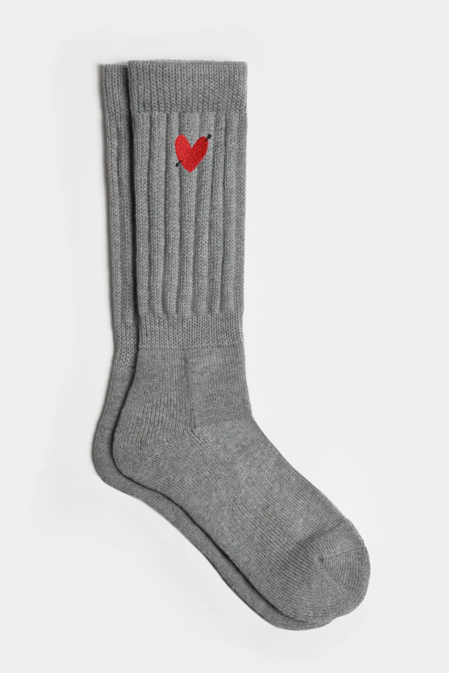 socken_heart_in_grau_2.webp Anita Hass Socken<Socken 'Heart' in Grau