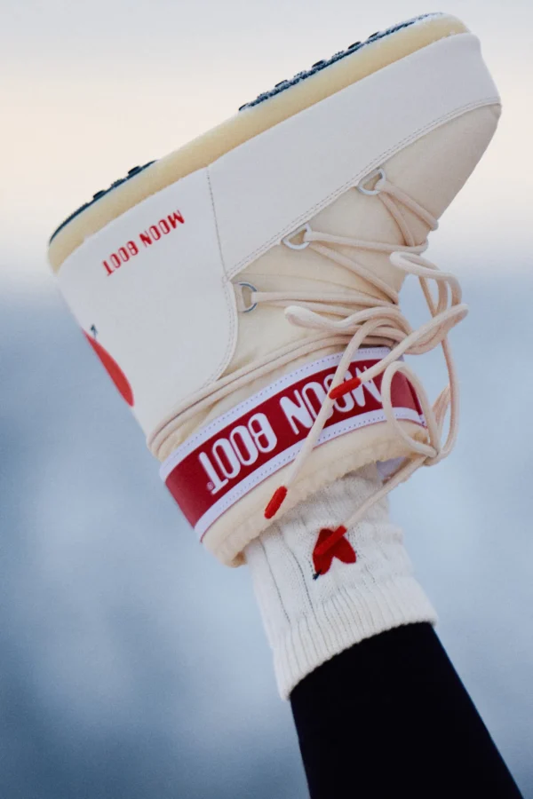 Anita Hass Socken<Socken 'Heart' in Ivory