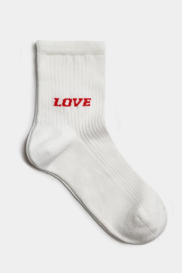 Anita Hass Socken<Socken 'Love' in Ivory