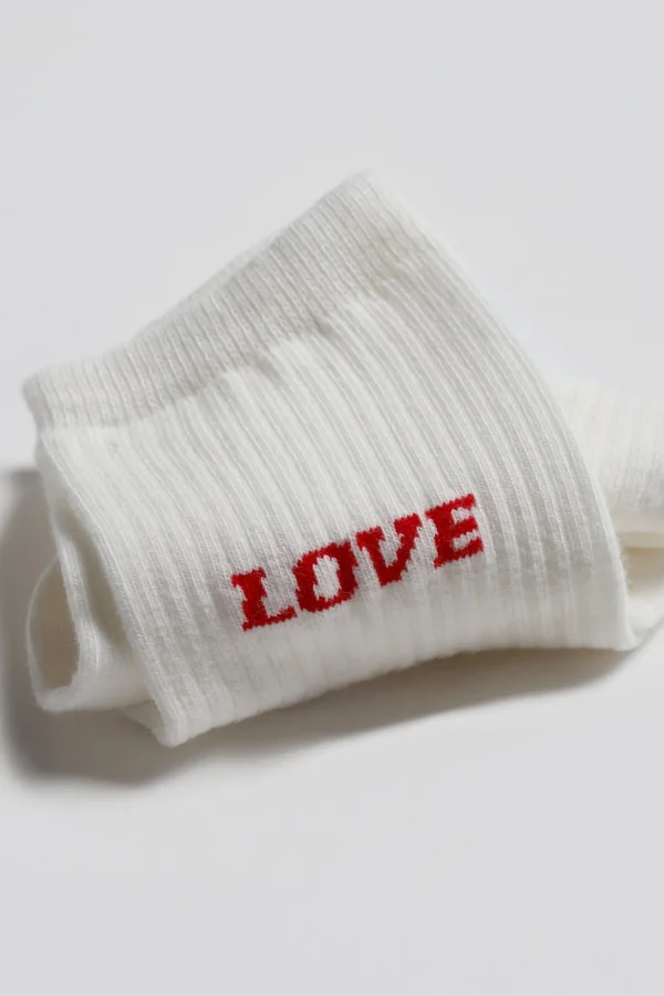 Anita Hass Socken<Socken 'Love' in Ivory