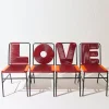 Dorothee Schumacher x Tucurinca Home<Stühle Love 4er Set in Rojo Vino Orange Mix