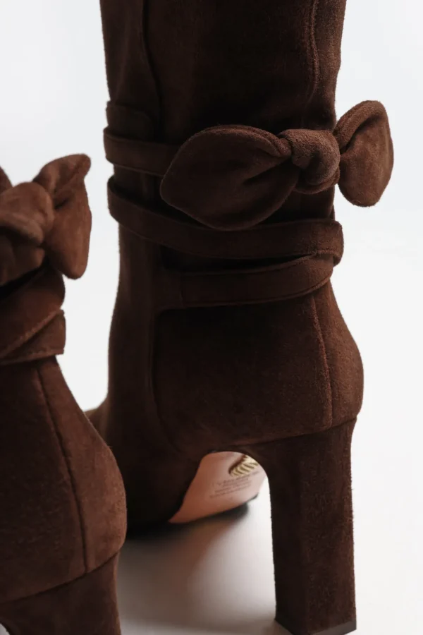 Aquazzura Stiefel & Boots<Stiefel Very Bow Tie in Espresso