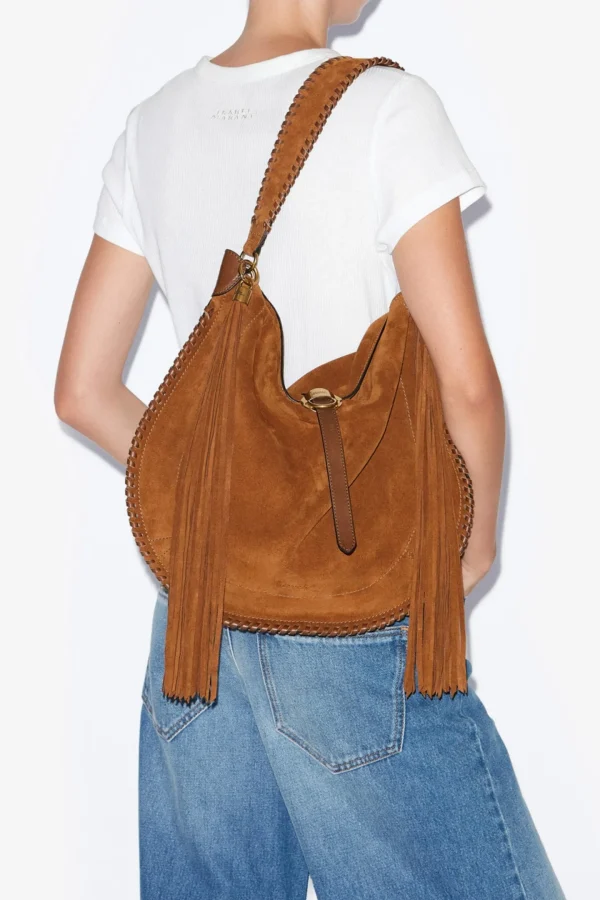 Isabel Marant Schultertaschen<Tasche Altay in Cognac