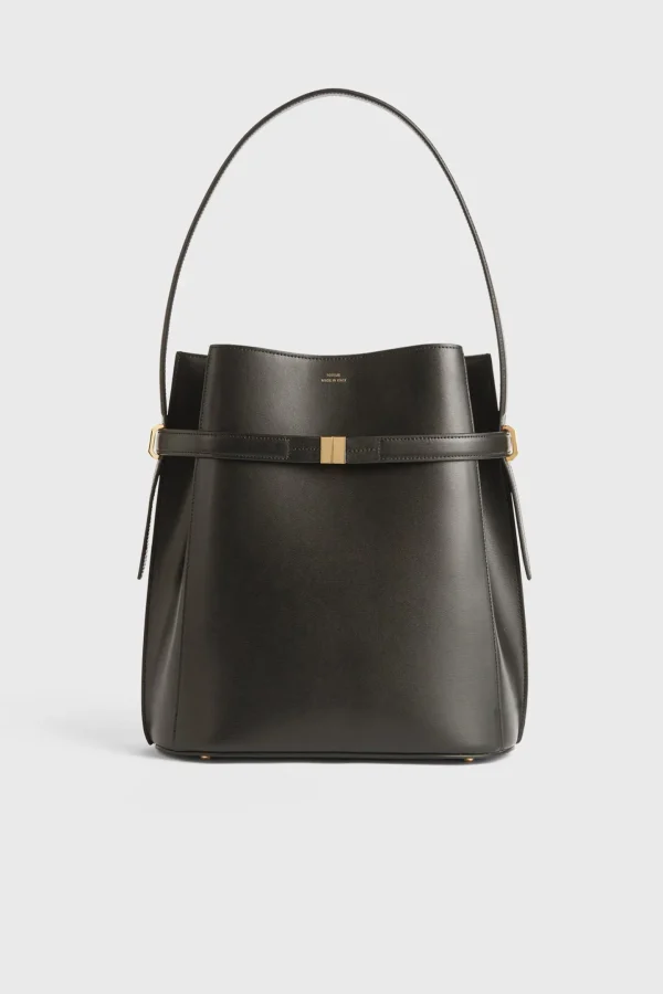 Toteme Schultertaschen<Tasche Belted Bucket in Bark